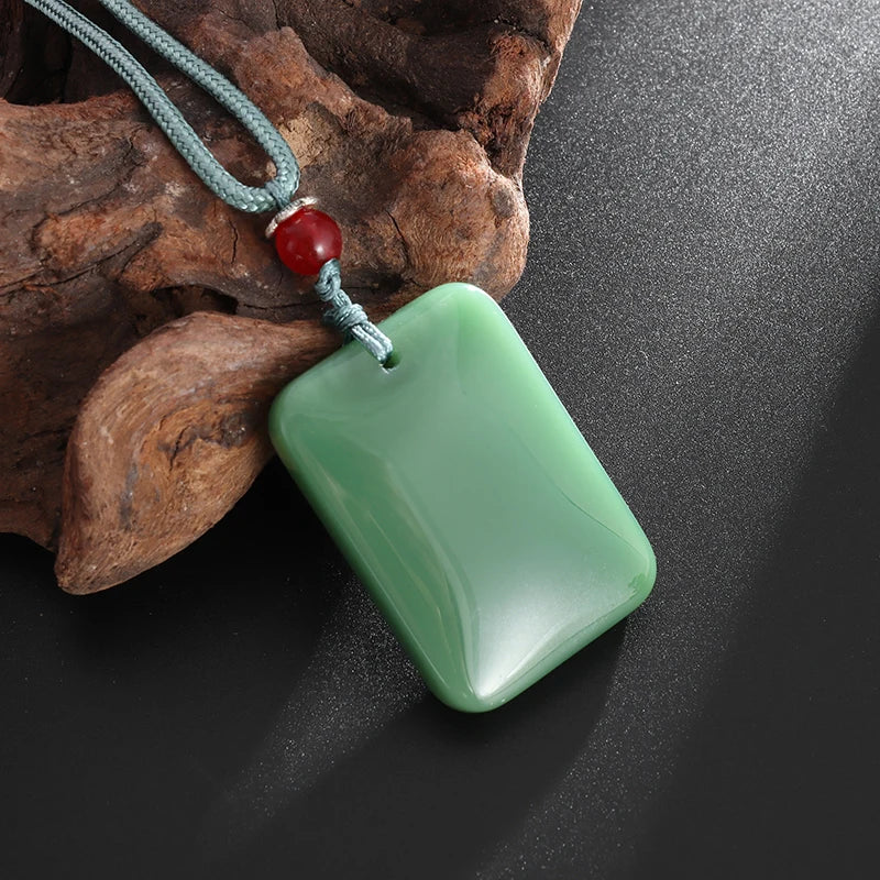 Retro Ethnic Fashion Black Dragon Obsidian Pendant Necklace Jewelry Men's Jade Maitreya Buddha Gift Amulet Jewelry
