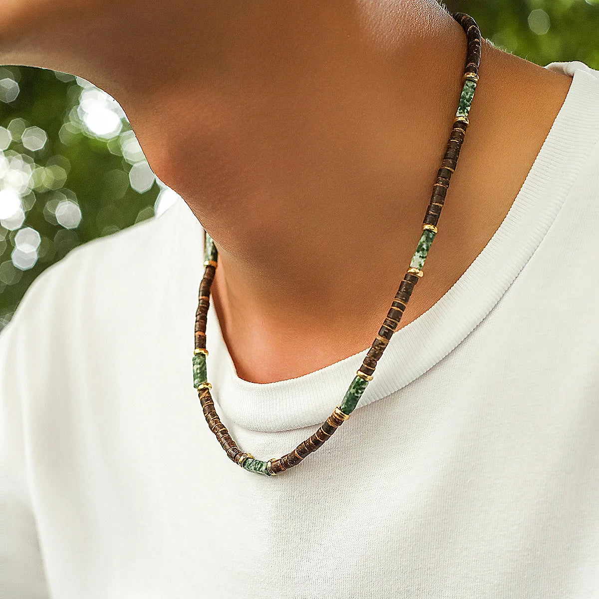 Wholesale Best-selling Multi-layer Buddha Bead Beaded Bracelets Men's Retro Style Multi-layer Elastic Thread Adjustable Wooden