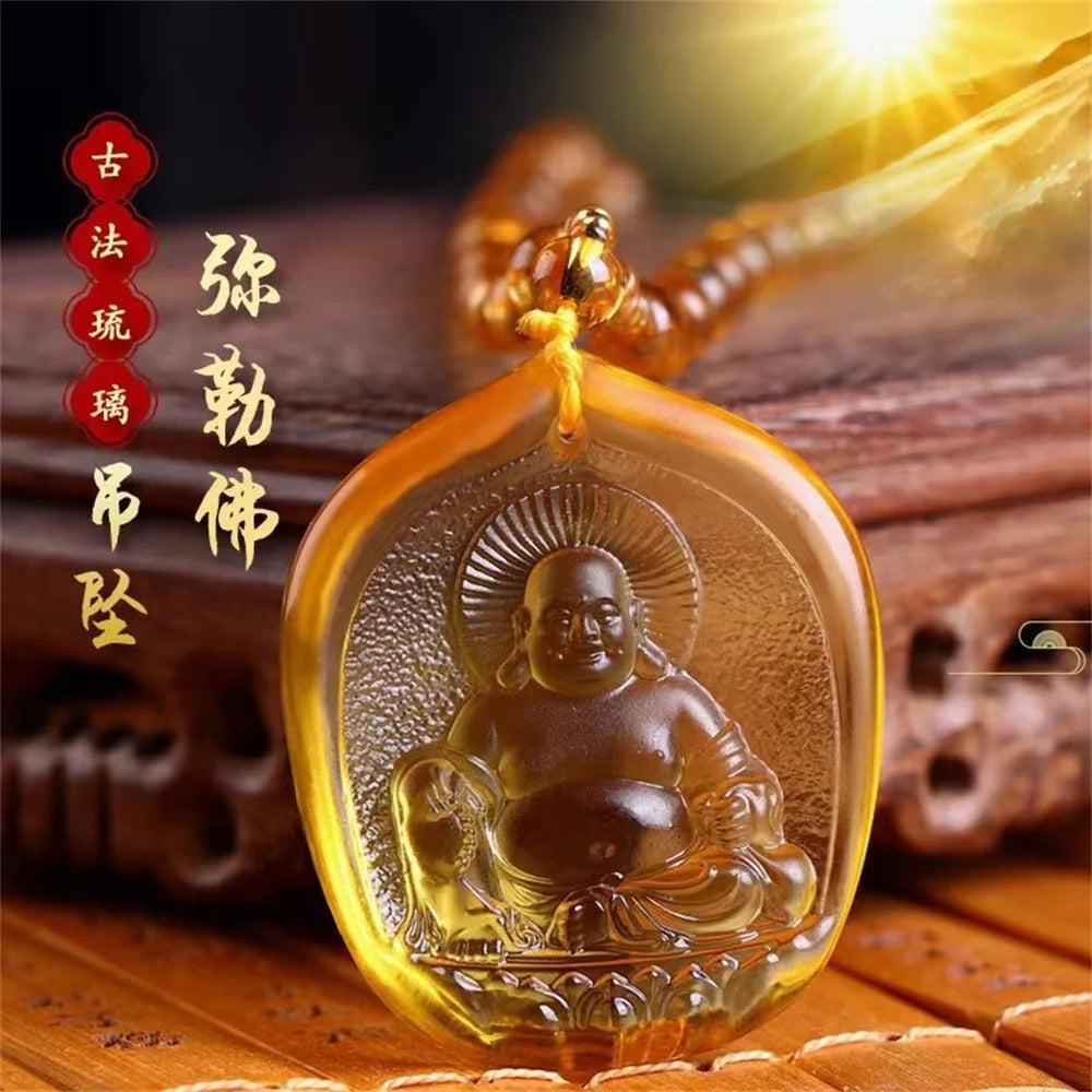 Handcrafted Buddha Figure in Topaz - A Symbol of Peace and Wisdom