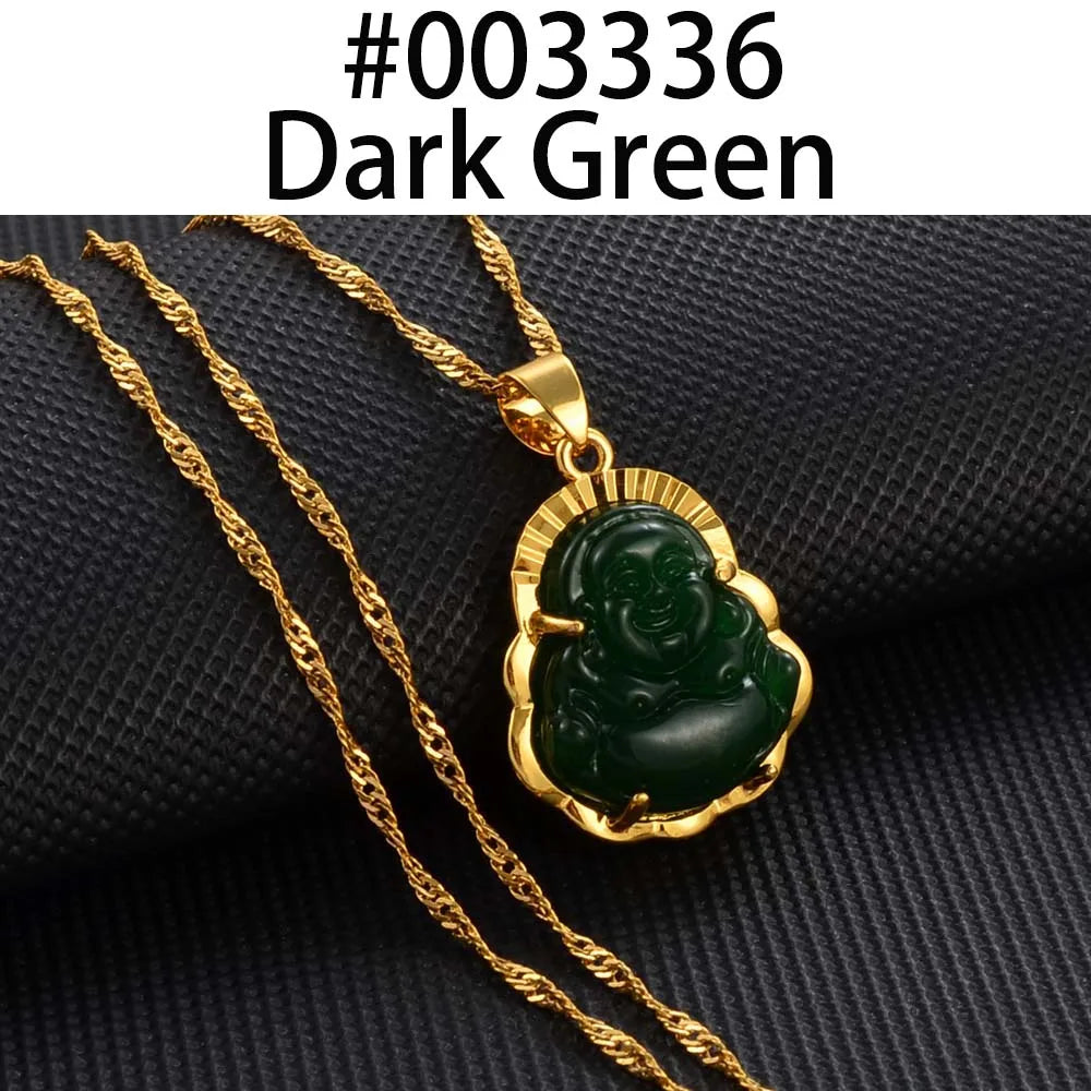 Elegant Chinese Buddha Necklace - Guardian Pendant for Women’s Peace and Strength