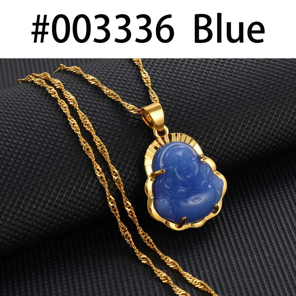 Elegant Chinese Buddha Necklace - Guardian Pendant for Women’s Peace and Strength