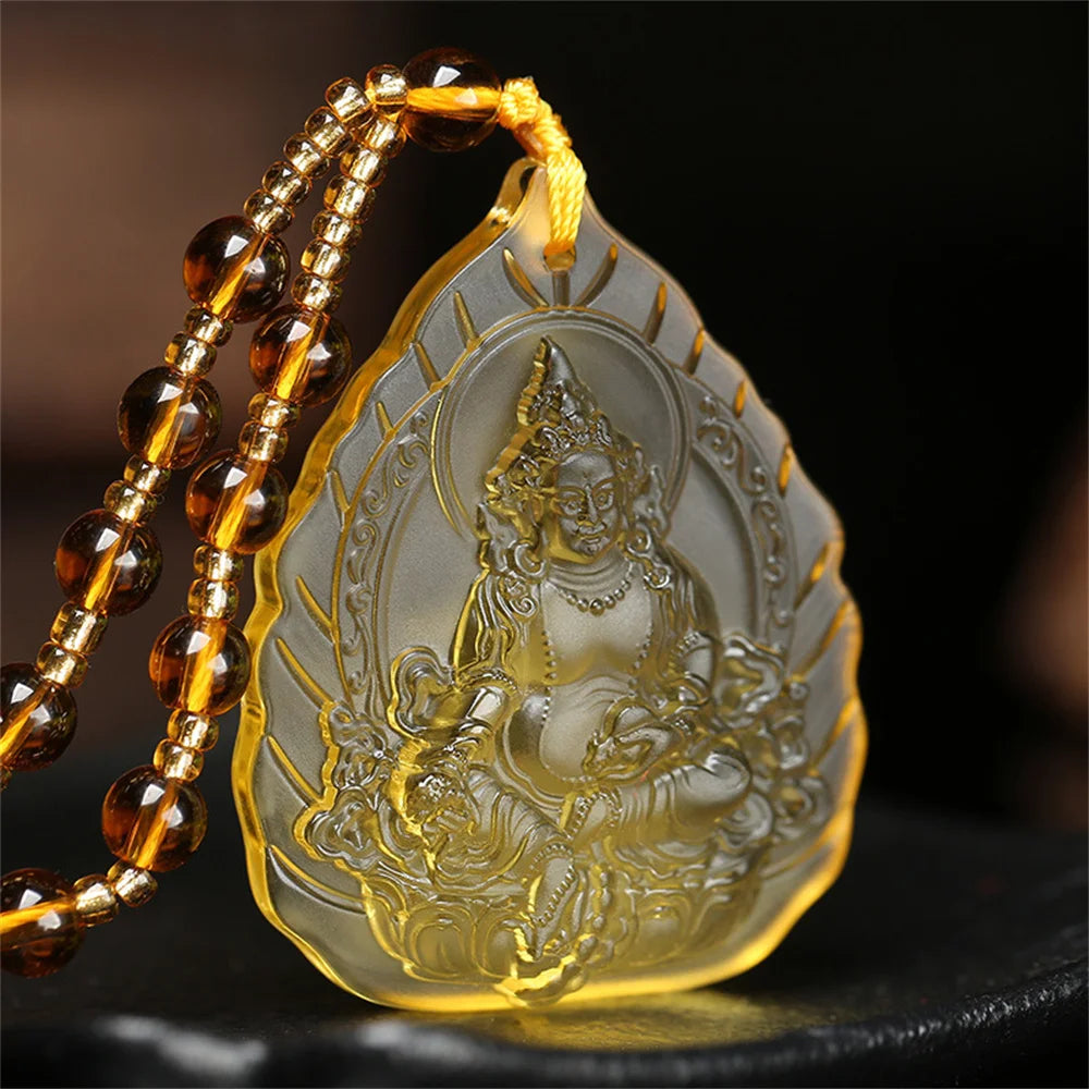 Handcrafted Buddha Figure in Topaz - A Symbol of Peace and Wisdom