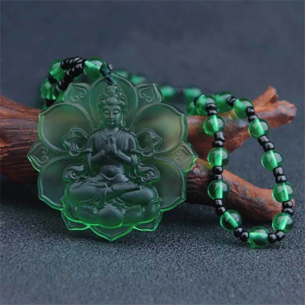 Handcrafted Buddha Figure in Topaz - A Symbol of Peace and Wisdom