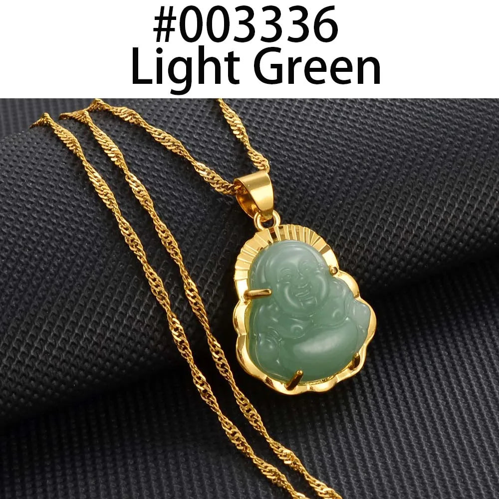 Elegant Chinese Buddha Necklace - Guardian Pendant for Women’s Peace and Strength