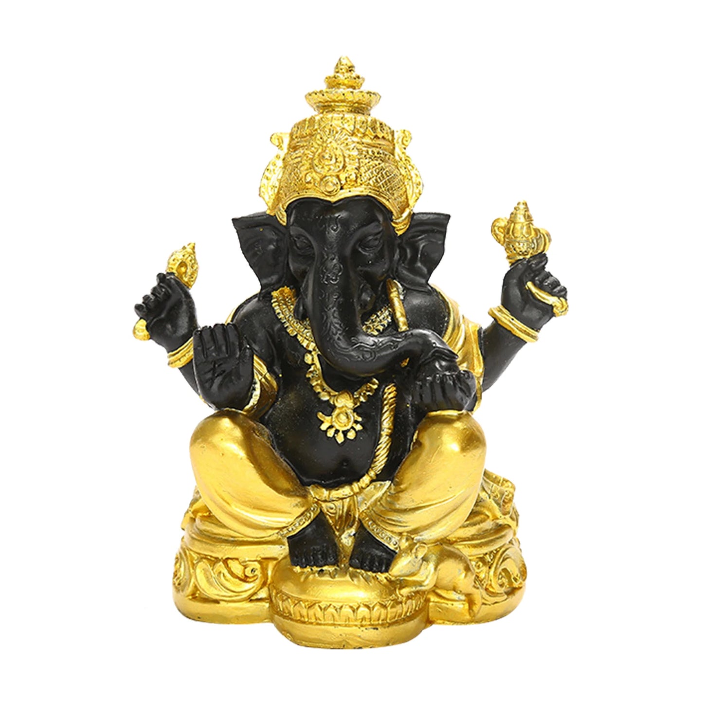 Lord Ganesha Figurine Buddha Hindu Statue Porch Office Table Feng Shui Decors