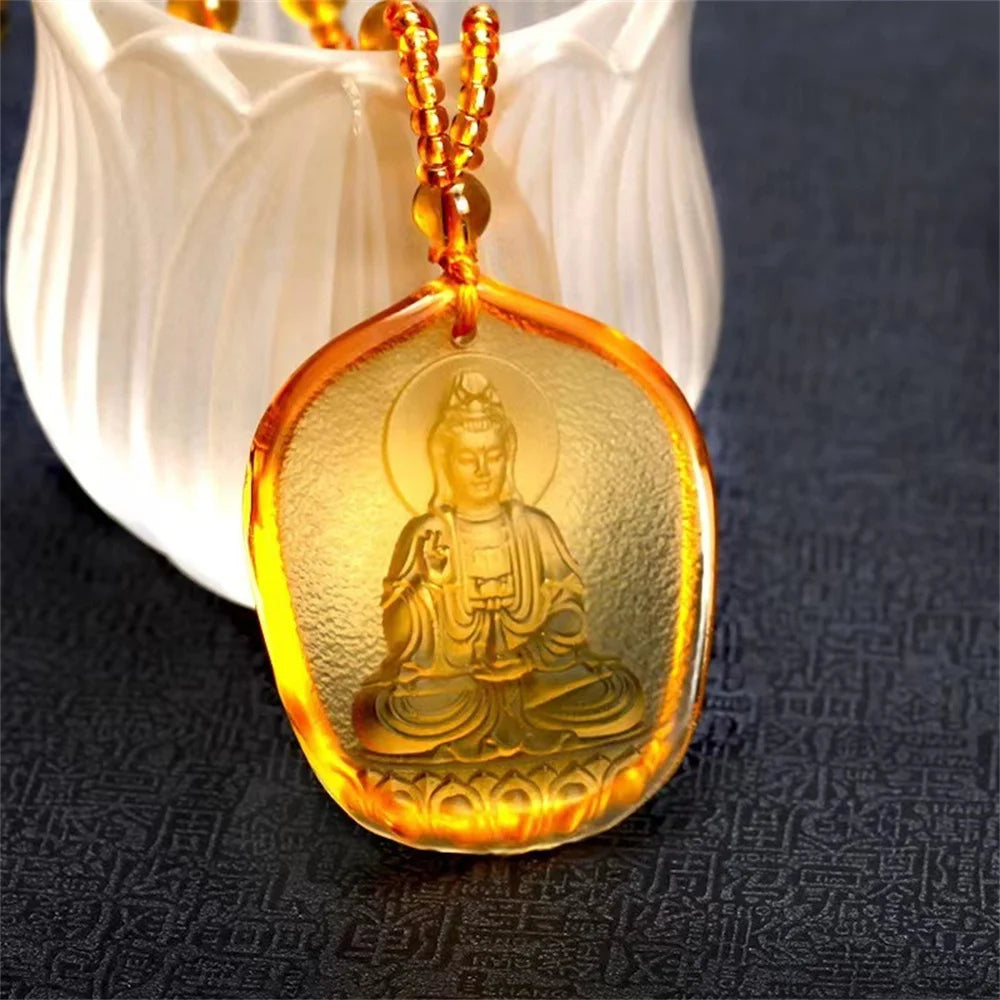 Handcrafted Buddha Figure in Topaz - A Symbol of Peace and Wisdom