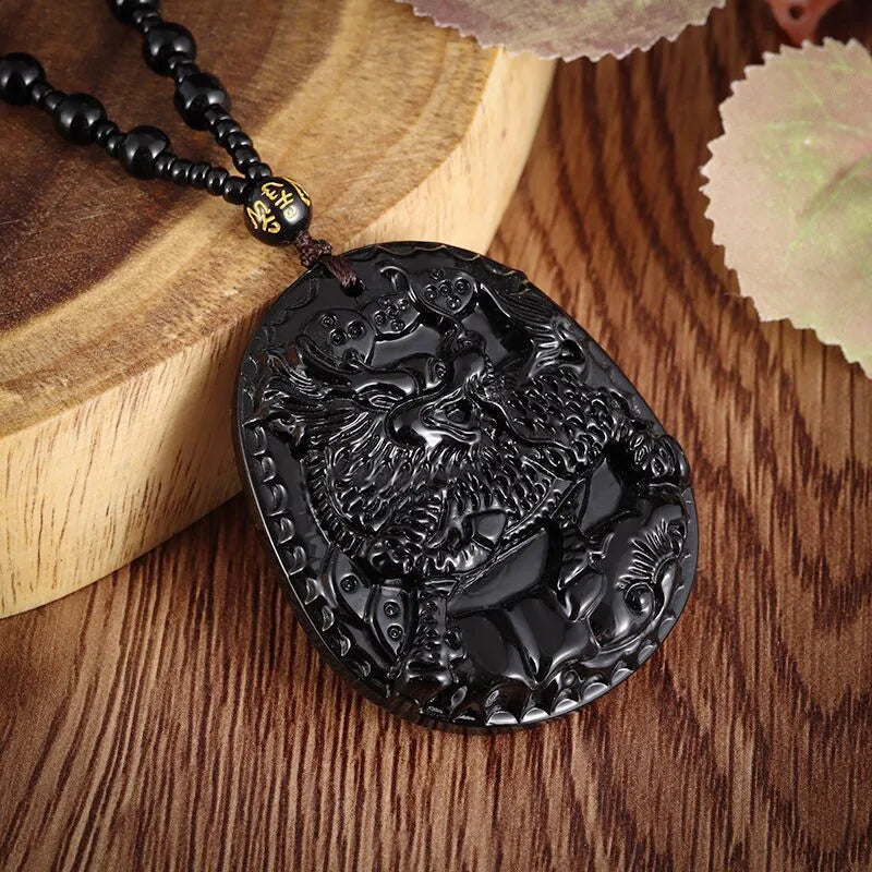 Black Obsidian 12 Zodiac Pendants - Unique Protection for Your Star Sign