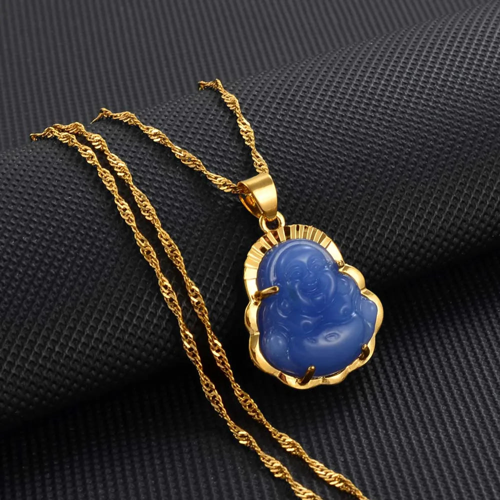 Elegant Chinese Buddha Necklace - Guardian Pendant for Women’s Peace and Strength